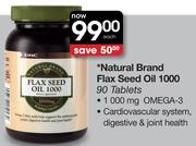 Natural Brand Flex Seed Oil 1000-90 Tablets