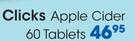 Clicks Apple Cider-60 Tablets