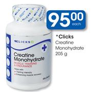 Clicks Creatine Monohydrate-205g Each
