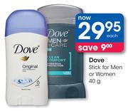 Dove Stick For Men Or Women-40g Each