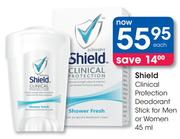 Shield Clinical Protection Deodorant Stick For Men Or Women-45ml Each