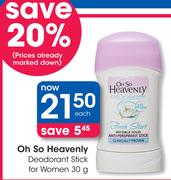 Oh So Heavenly Deodorant Stick For Women-30g