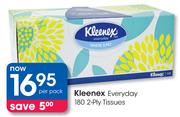 Kleenex Everyday 180 2-Ply Tissues-Per Pack
