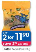 Safari Snack Pack-2x70g