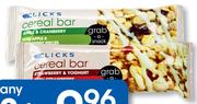 Clicks Single Cereal Bars-3's