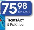 TransAct 5 Patches-Per Pack