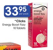 Clicks Energy Boost Fizzy-10 Tablets