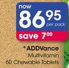 AddVance Multivitamin 60 Chewable Tablets
