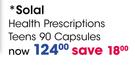 Solal Health Prescriptions Teens 90 Capsules