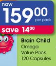 Brain Child Omega Value Pack-120 Capsules