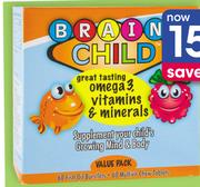 Brain Child Omega Value Pack-120 Capsules