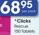 Clicks Rescue 150 Tablets