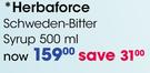 Herbaforce Schweden-Bitter Syrup-500Ml