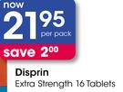 Disprin Extra Strength 16 Tablets-Per Pack