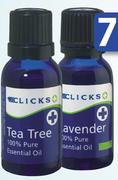 Clicks Tea Tree Or Lavender Essential Oil-50Ml Each