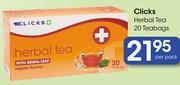 Clicks Herbal Tea 20 Teabags-Per Pack