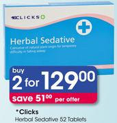 Clicks Herbal Sedative 52 Tablets-2's Pack