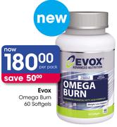 Evox Omega Burn 60 Softgels