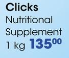 Clicks Nutrutional Supplement-1Kg
