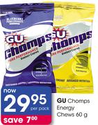 GU Chomps Energy Chews-60G Per Pack