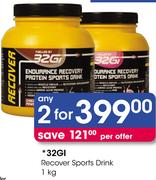 32GI Recover Sports Drink-2x1Kg