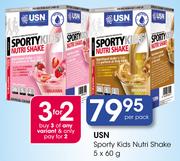 USN Sporty kids Nutri Shake-5x60G Per Pack