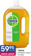 Dettol Antiseptic Liquid-1.5L Per Offer