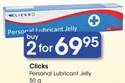 Clicks Personal Lubricant Jelly-2x50G