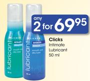 Clicks Intimate Lubricant-2x50Ml