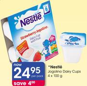 Nestle Jogolino Dairy Cups-4x100G Per Pack