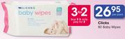 Clicks 80 Baby Wipes-Per Pack