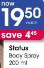 Status Body Spray-200Ml