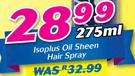 Isoplus Oil Sheen Hair Spray-275ml
