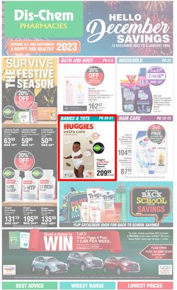 Dis-Chem : Hello December Savings (13 December - 08 January 2023), page 1