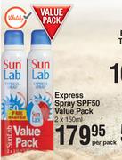 Sun Lab Express Spray SPF50 Value Pack 2 x 150ml-Per Pack
