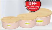 Dis-Chem Living Bamboo Round Storage Container-760ml