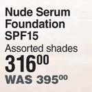 Bionike Nude Serum Foundation SPF15 Assorted Shades