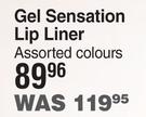 Yardley Gel Sensation Lip Liner Assorted Colours-Each