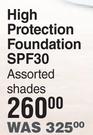 Bionike High Protection Foundation SPF30 Assorted Shades