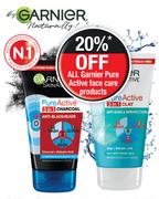 Garnier 3 In 1 Charcoal Anti Black Heads Wash, Scrub & Mask-150ml