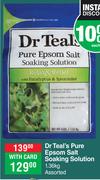 Dr Teal's Pure Epsom Salt Soaking Solution Assorted-1.36Kg