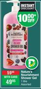 Nature's Nourishment Shower Gel Assorted-1L 