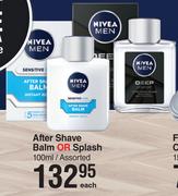 Nivea Men After Shave Balm Or Splash Assorted-100ml Each
