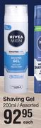 Nivea Men Shaving Gel Assorted-200ml Each