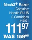 Gillette Mach 3+ Razor Handle Plus 2 Cartridges