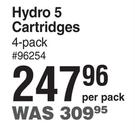 Schick Hydro 5 Cartridges 4 Pack-Per Pack