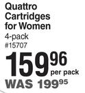 Schick Quattro Cartridges For Women 4 Pack-Per Pack