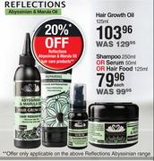 Reflections Shampoo 250ml Or Serum 50ml Or Hair Food 125ml-Each