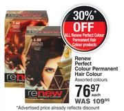 Renew Perfect Colour Permanent Hair Colour Assorted Colours-Each