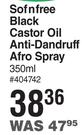 Sofnfree Black Castor Oil Anti Dandruff Afro Spray-350ml